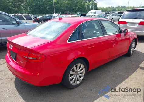 2013 Audi A4 2.0T Premium z USA, uszkodzony, nr VIN WAUAFAFL5DN047010